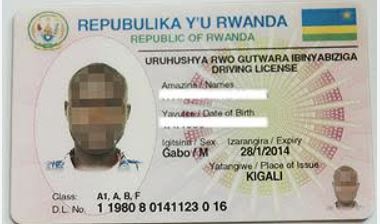 Rwanda driving license